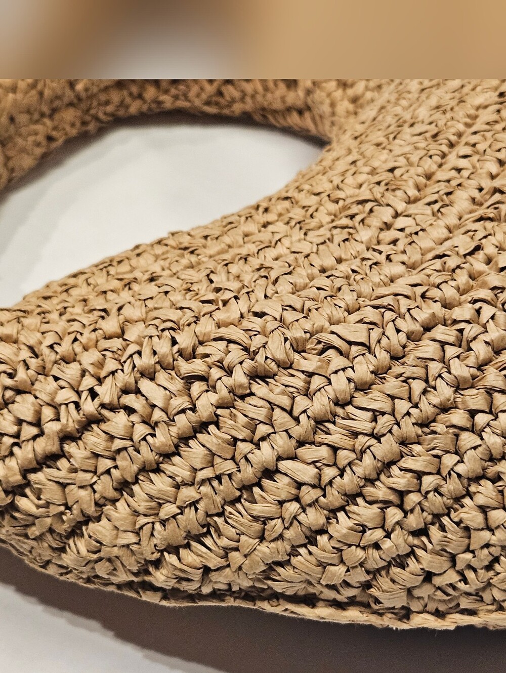LSpace Aya Raffia Shoulder Bag Circle Bag Purse - Picture 2 of 7